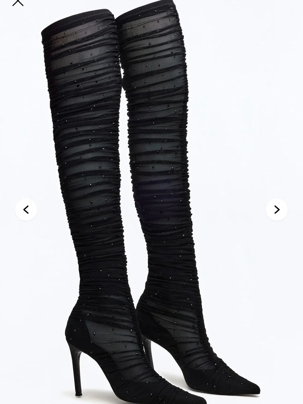 Steve Madden Rashida Black Over-the-Knee Stiletto Boots